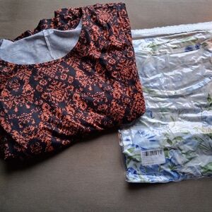 Two Midi Patterned Dresses